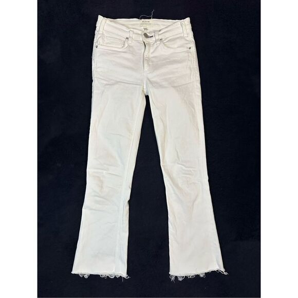 McGuire Denim Denim - McGuire White Raw Hem Flared Jeans USA Made Sz Womens 26 BR